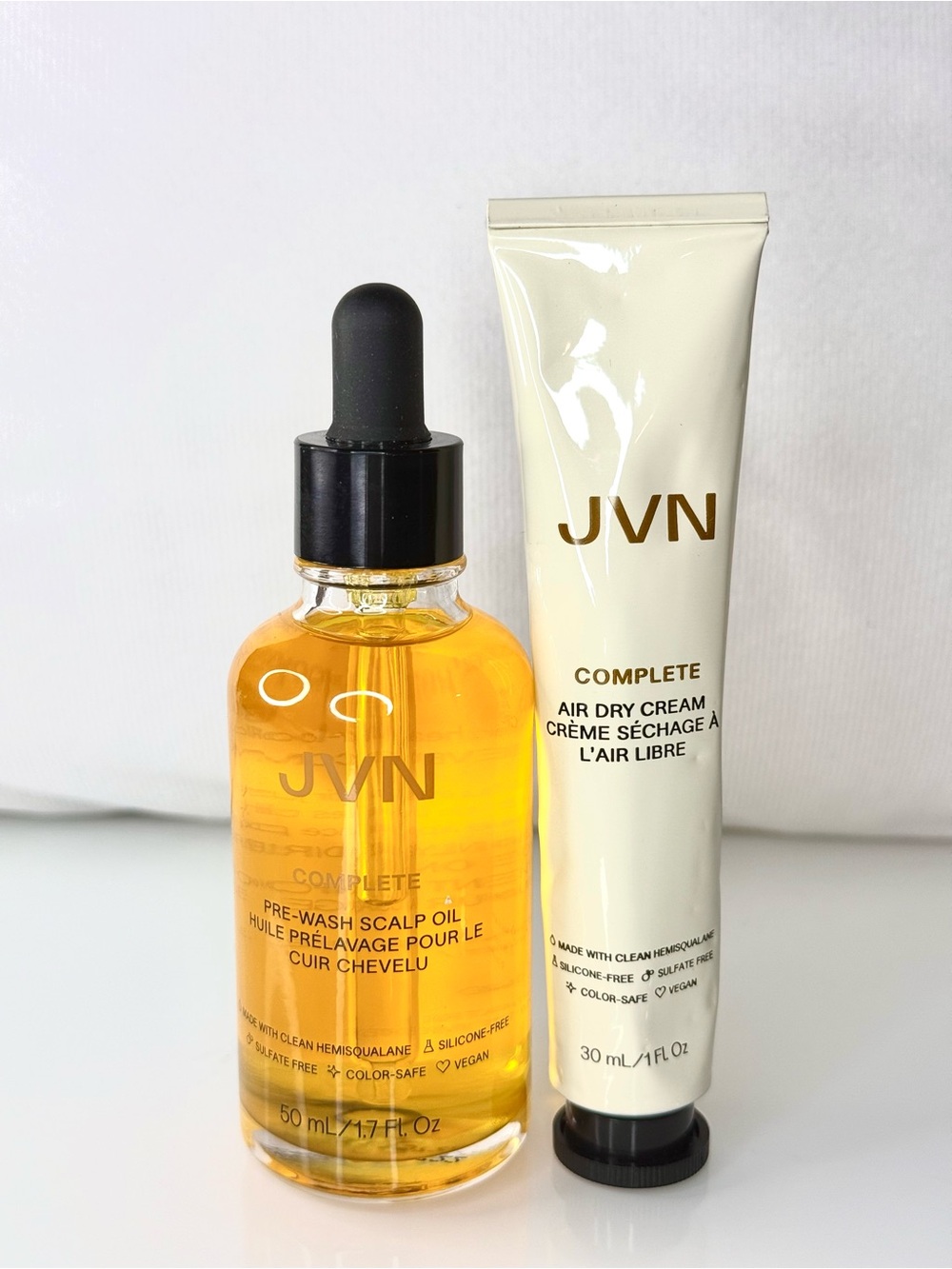 JVN  Pre-Wash Scalp & Hair Strengthening Treatment Oil &air dry cream retail $60